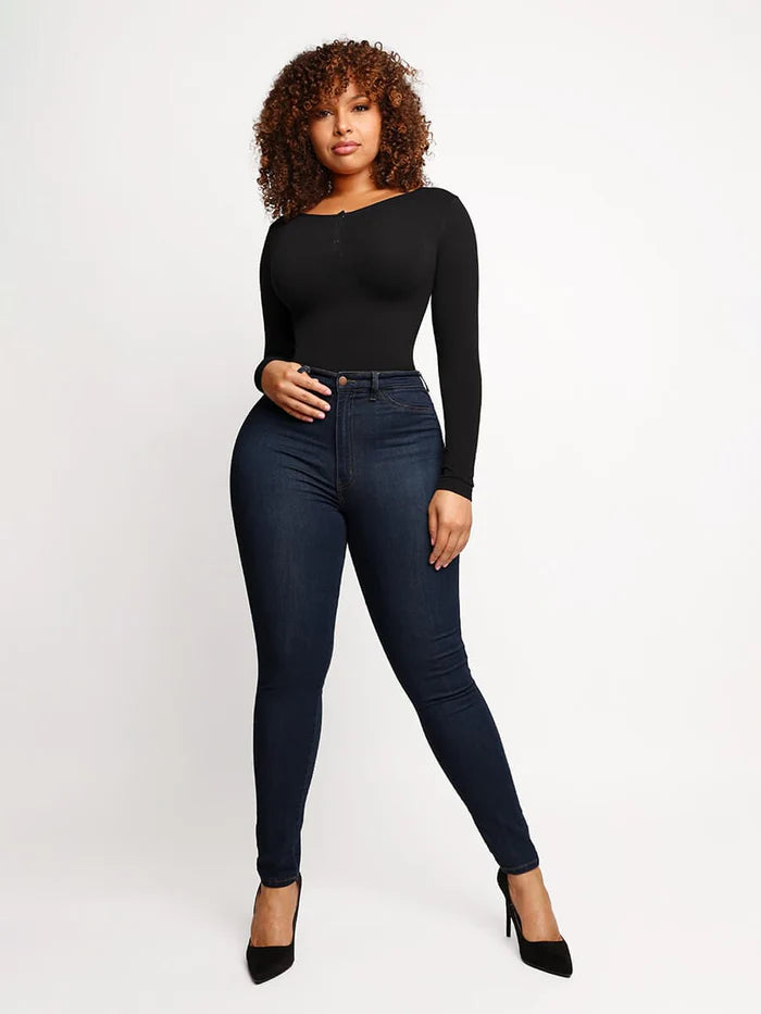 SEAMLESS LONG SLEEVE BODYSUIT