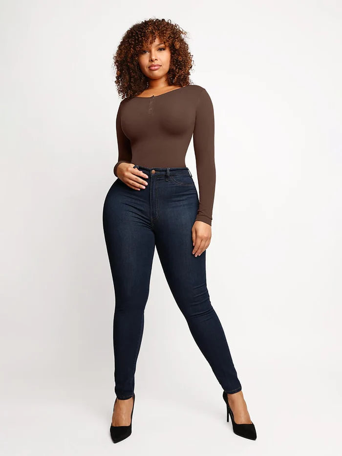 SEAMLESS LONG SLEEVE BODYSUIT